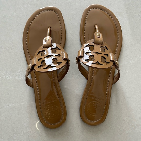 Tory Burch Nude Miller Sandals - Picture 1 of 6